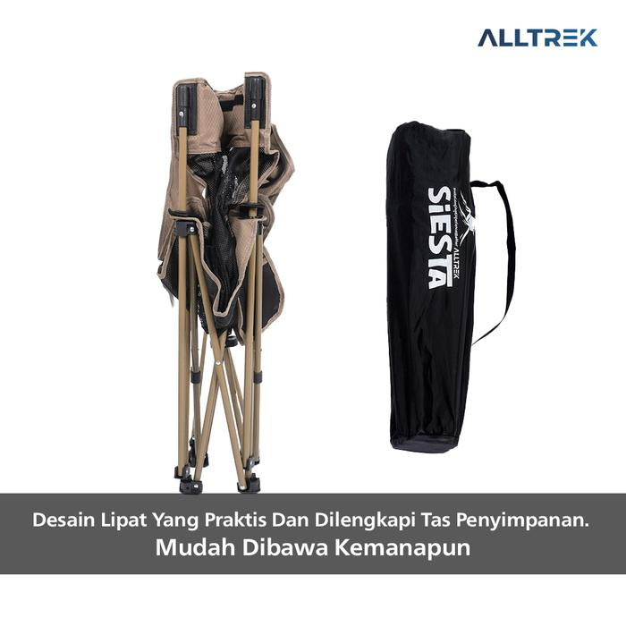 ALLTREK Kursi Lipat Footrest SIESTA Portable Outdoor Adjustable Reclining & Detachable