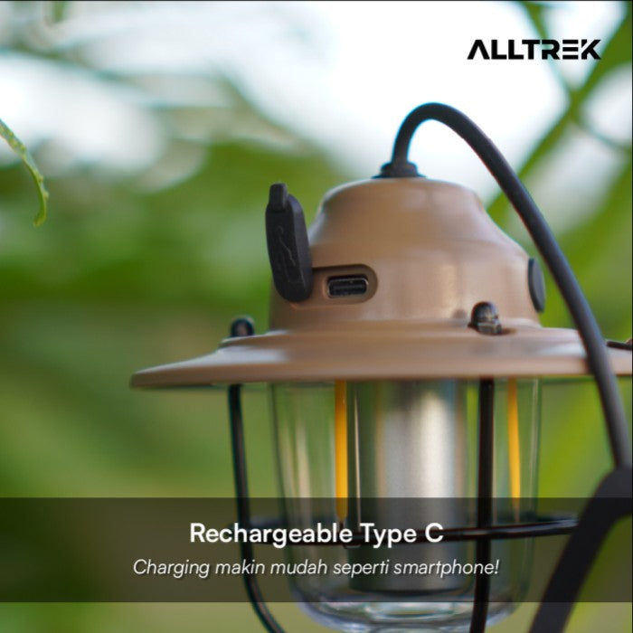 ALLTREK Hanging Lamp Vintage RYGEN Lampu Gantung LED Rechargeable