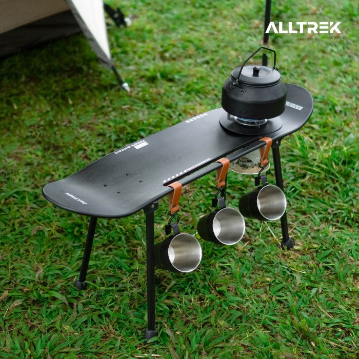 ALLTREK Camping โต๊ะสเก็ตบอร์ด HAWKEYE โต๊ะพับแบบพกพากลางแจ้ง