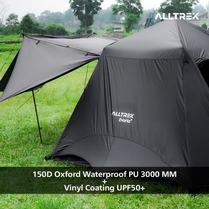 ALLTREK Tenda Camping EVORIA BLACK Automatic Tent Double Layer 3-4 Person