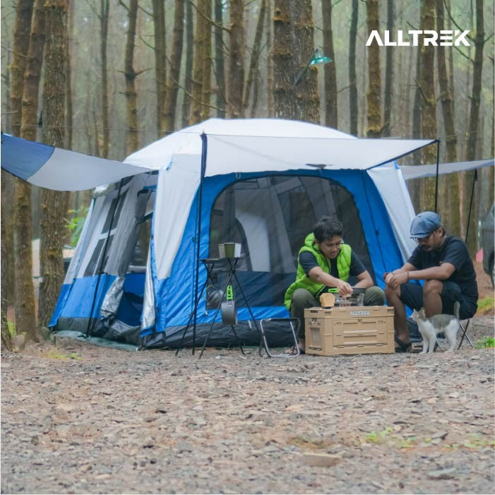 ALLTREK เก้าอี้พับขนาดเล็ก ATFC-248 เก้าอี้ตั้งแคมป์กลางแจ้งแบบพกพา