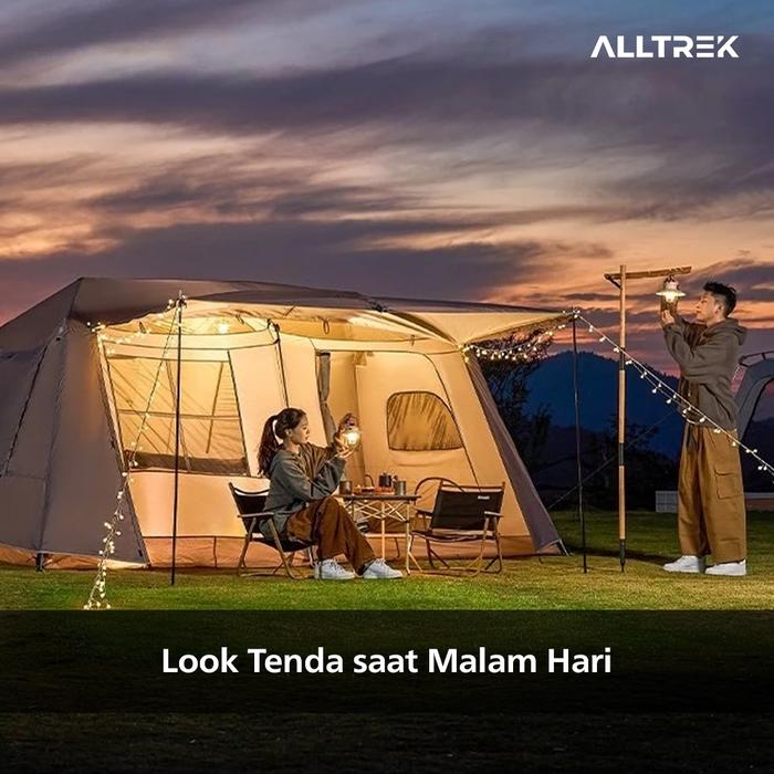ALLTREK เต็นท์แคมป์หรู SKYLARK 2 ชั้น 2 ห้อง 1 โถง
