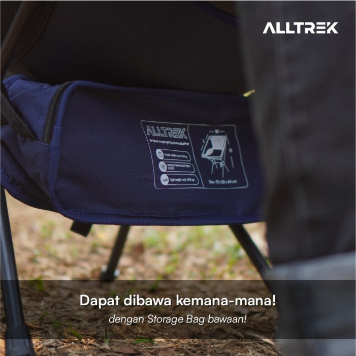 ALLTREK เก้าอี้ตั้งแคมป์พับได้ CLOVER เก้าอี้พับกลางแจ้งทรงพระจันทร์