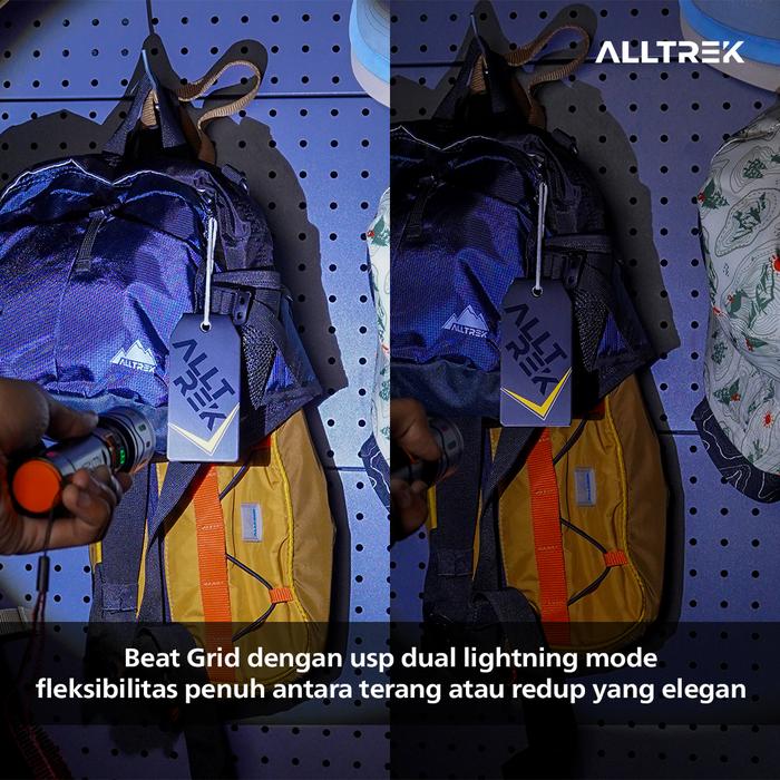 ALLTREK Senter Led Super Terang ATFL-02 Super Bright Long Range Multifungsi