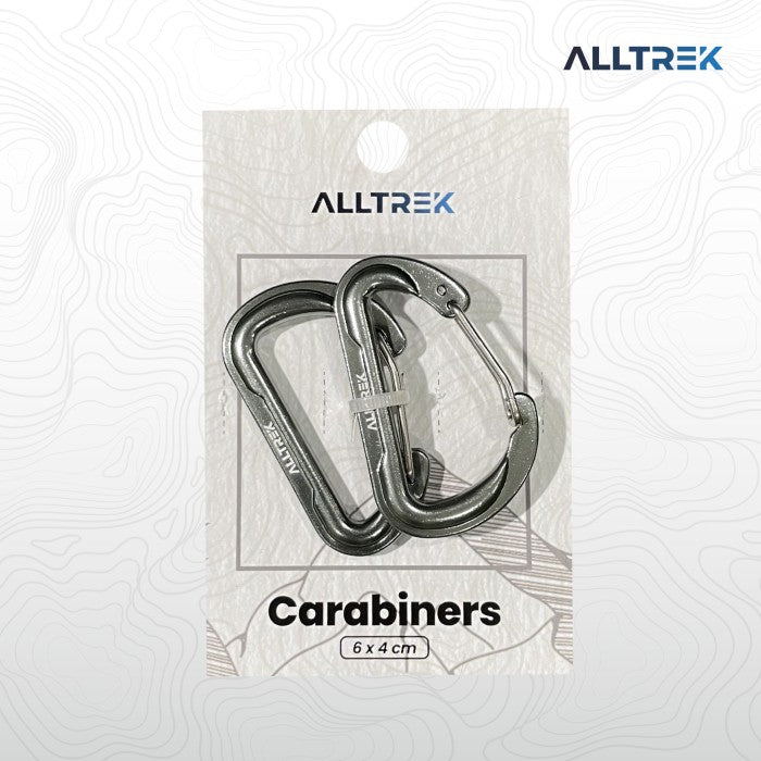 ALLTREK อุปกรณ์เสริมคาราบิเนอร์ Outdoor C64 Multifunctional D Shape Basic - Cian