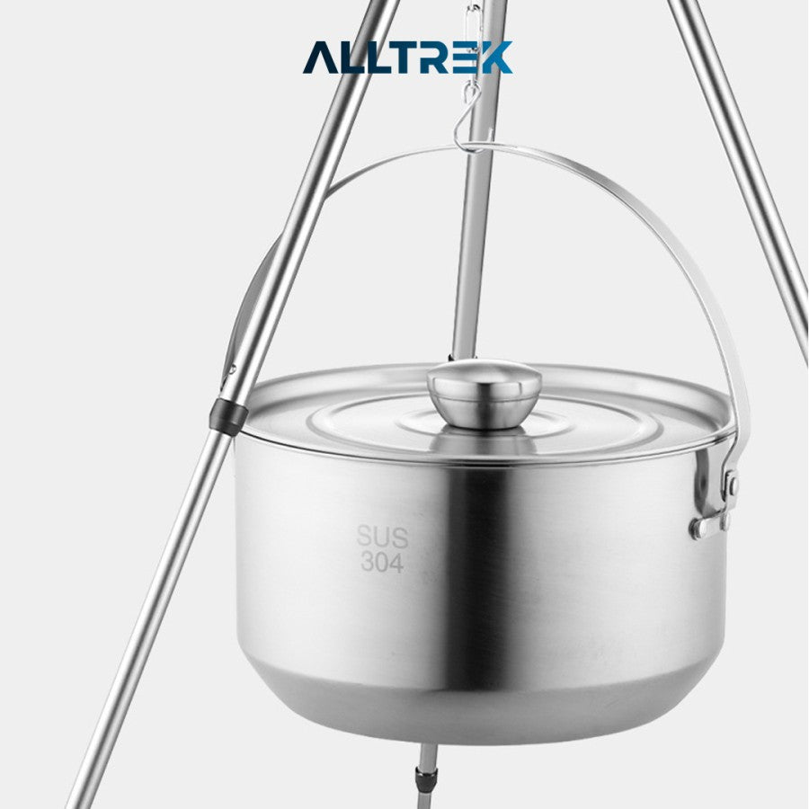 ALLTREK ชุดทำอาหารกลางแจ้ง 4in1 BRAISER เครื่องมือทำอาหารแคมป์ขนาดใหญ่