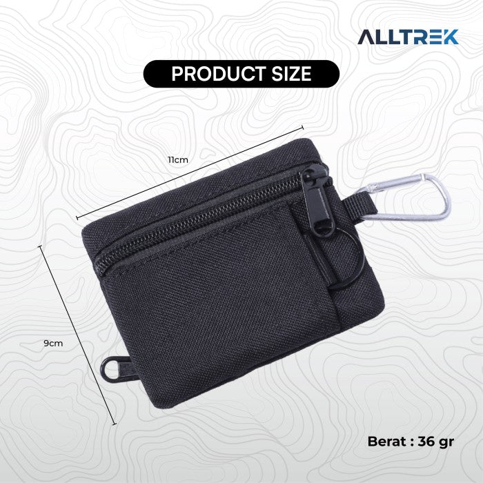 ALLTREK Tactical Mini Wallet Wallet กระเป๋า EDC มัลติฟังก์ชั่นกีฬากลางแจ้ง - สีเขียว