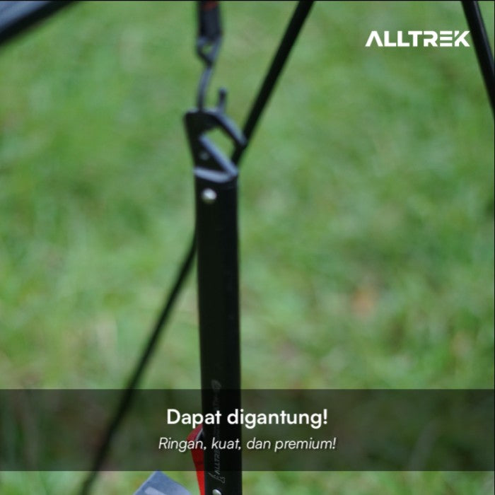 ALLTREK ค้อนตั้งแคมป์อเนกประสงค์อะลูมิเนียม ค้อนตอกตะปู - สีแดง