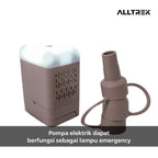 ALLTREK STOVY ที่นอนเป่าลมอัตโนมัติสำหรับกลางแจ้งแบบพกพา - สีดำ, ดับเบิ้ล