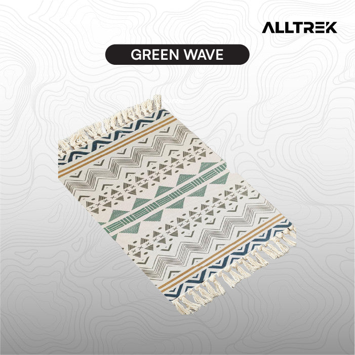 ALLTREK ETHNIC NORDIC พรมปูพื้นผ้าฝ้ายผ้าประตู Aesthetic