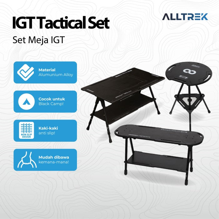 ALLTREK TACTICAL IGT โต๊ะตั้งแคมป์กลางแจ้งแบบพกพา - โต๊ะพระจันทร์