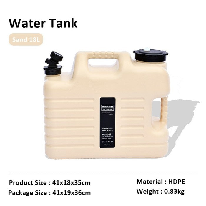 ALLTREK Gallon Water 12-18L WATERA อัพเกรดถังเก็บน้ำความจุขนาดใหญ่ - ทราย 12L