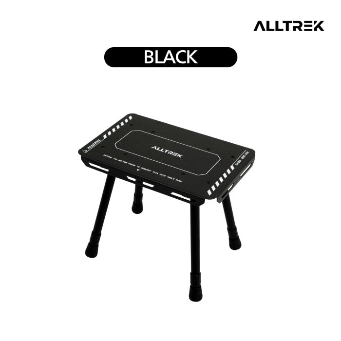 ALLTREK Folding Table Camping Dual Purpose Camping Chair Outdoor