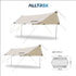 ฟลายชีต ALLTREK แคมป์ปิ้งกลางแจ้งหกเหลี่ยม 3x4 เมตร