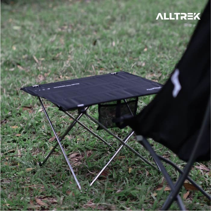 ALLTREK โต๊ะพับตั้งแคมป์ ATFT-05BL โต๊ะพับเดินป่าแบบพกพา