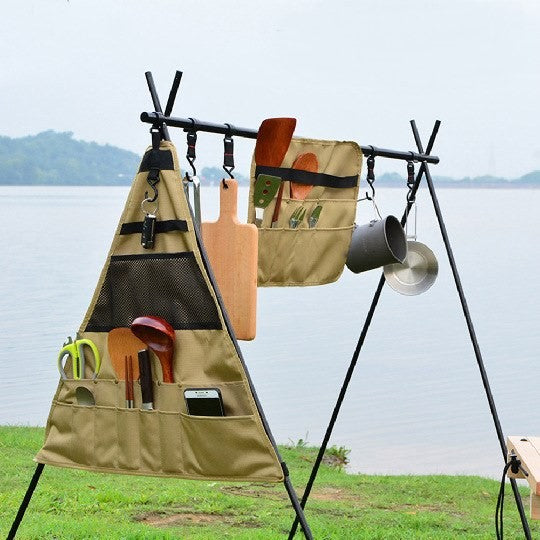 ALLTREK Hanging Bag Rack Triangular Cookware Set Storage