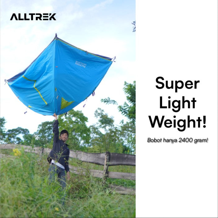 PREORDER - ALLTREK เต็นท์เดินป่าน้ำหนักเบาเป็นพิเศษ KENARU เต็นท์แคมปิ้งสำหรับ 1-2 คน 2 คน