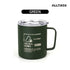 ALLTREK Stainless Cup TACTICAL Water Cup Stainless Steel Travel Cup Insulation Coffee Cup - Black