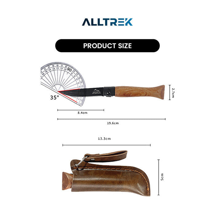 มีดพับกลางแจ้ง ALLTREK ROZES มีดพับเพื่อการอยู่รอด