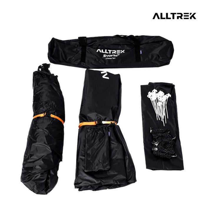 ALLTREK Tenda Camping EVORIA BLACK Automatic Tent Double Layer 3-4 Person