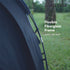 ALLTREK เต็นท์กระโจม สีดำ Pop Up เต็นท์พักพิงแปดเหลี่ยมกลางแจ้ง