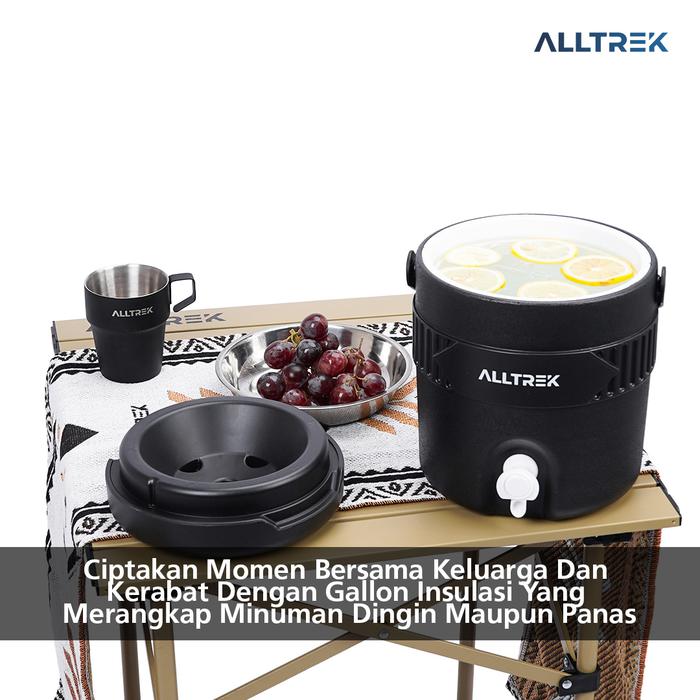 ALLTREK Gallon Jug Insulated 3.8L Gallon Air Panas dan Dingin Food Grade Camping Outdoor
