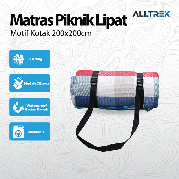ALLTREK Matras Tikar Piknik 2x2M Outdoor Picnic Mattress
