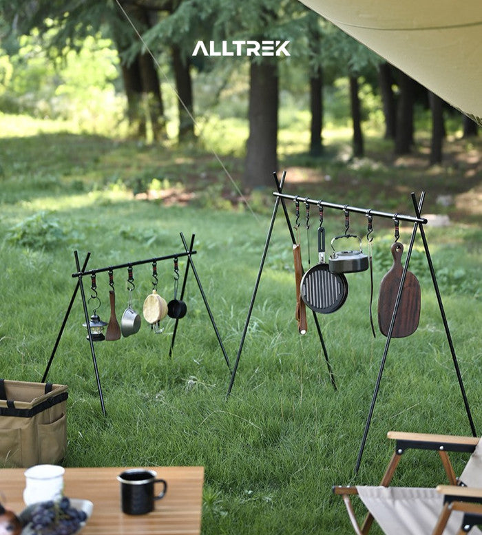 ALLTREK Folding Hanging Rack Barang dan Alat Masak Rak Lipat Outdoor