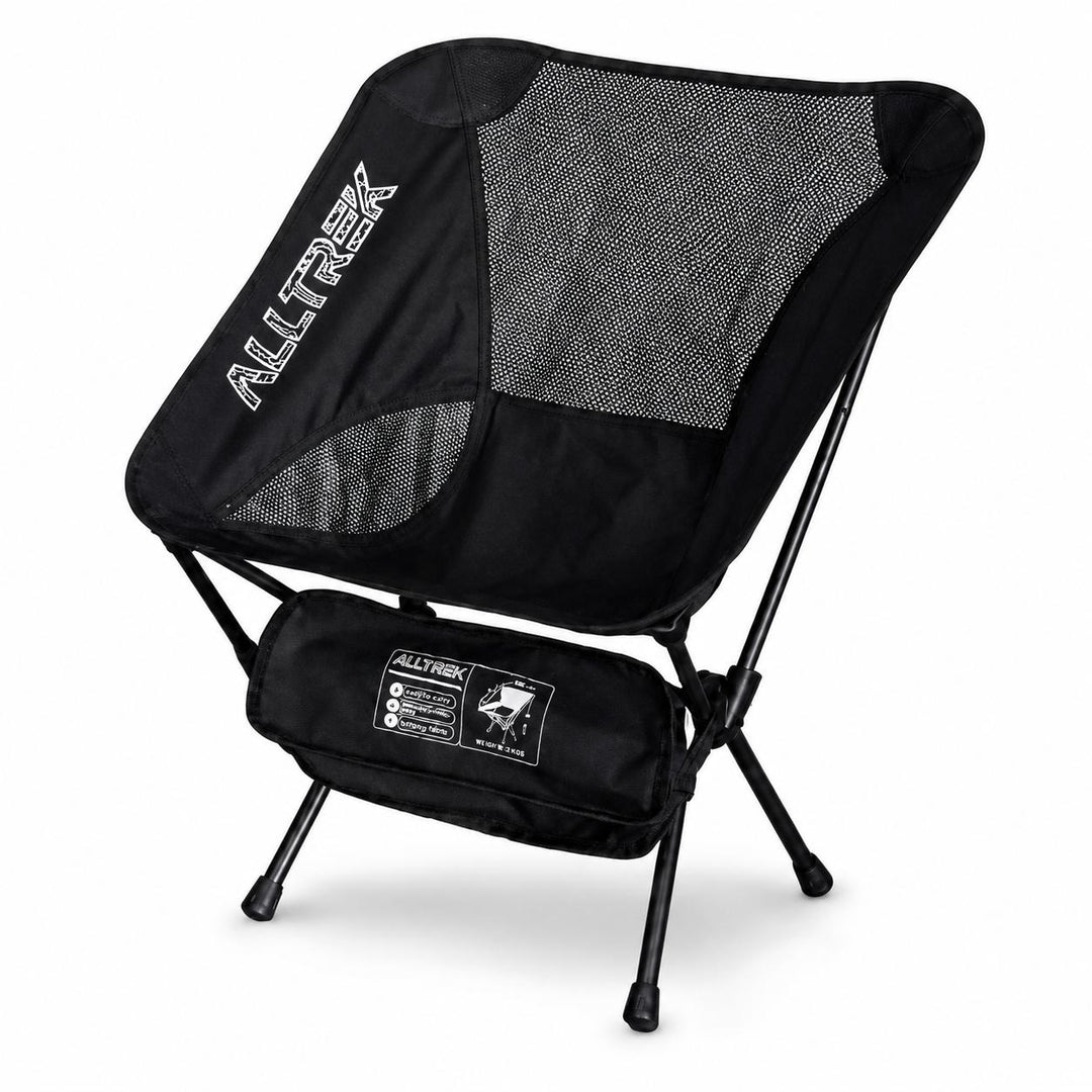 ALLTREK Paket Meja &amp; 5 Kursi Camping | Folding Table + Clover Chair | Outdoor Camping Set