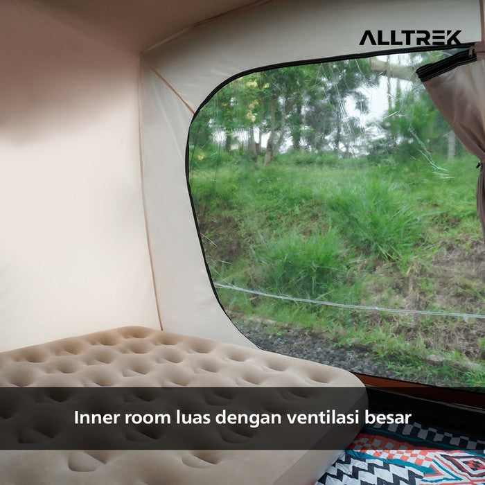 ALLTREK Tenda Camping Automatic ALPINORA Tunnel 5P Triple Layer Waterproof Tent