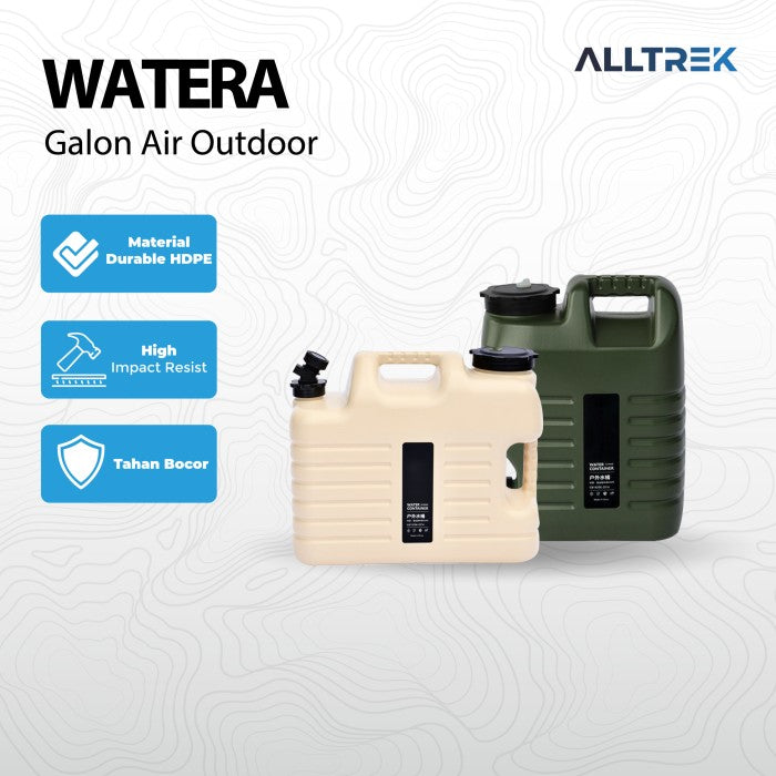 ALLTREK Gallon Water 12-18L WATERA อัพเกรดถังเก็บน้ำความจุขนาดใหญ่ - ทราย 12L