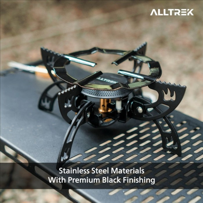 ALLTREK เตาแคมป์พับ PYRO กลางแจ้งแยกเตาแก๊สขนาดเล็ก Camping แบบพกพา