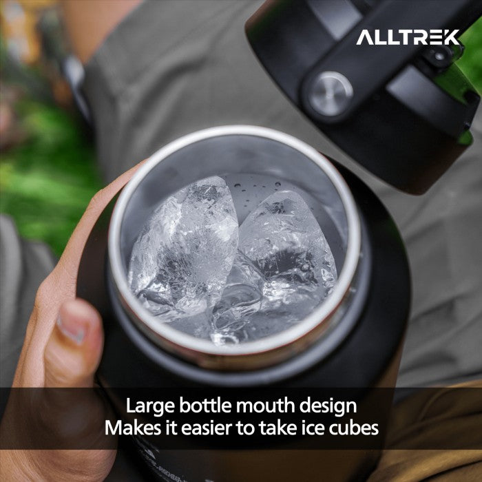 ALLTREK Water Jug 2L Ice Bucket Botol Stainless Steel - Black