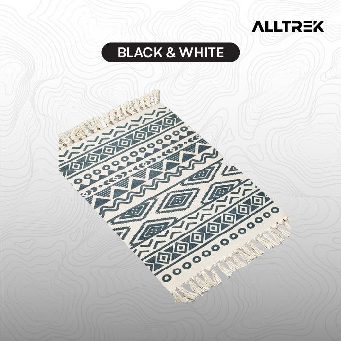 ALLTREK ETHNIC NORDIC พรมปูพื้นผ้าฝ้ายผ้าประตู Aesthetic