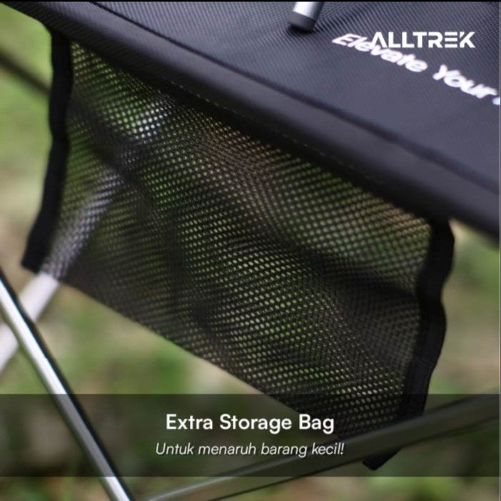 ALLTREK โต๊ะพับตั้งแคมป์ ATFT-05BL โต๊ะพับเดินป่าแบบพกพา