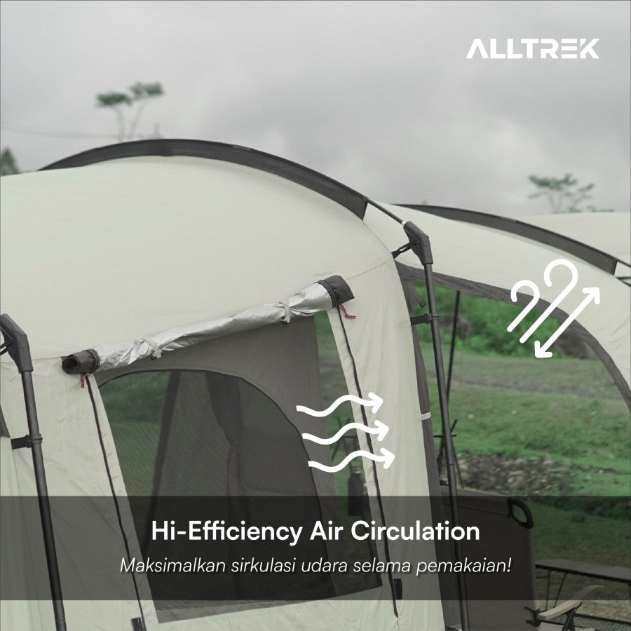เต็นท์แคมปิ้ง ALLTREK ECLIPTA Tunnel เต็นท์กันน้ำ 2 ชั้น 4P - PREORDER 90 days