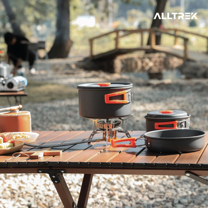 ALLTREK เตาแคมปิ้ง AT-K9910 เตาพับได้แบบพกพากลางแจ้ง