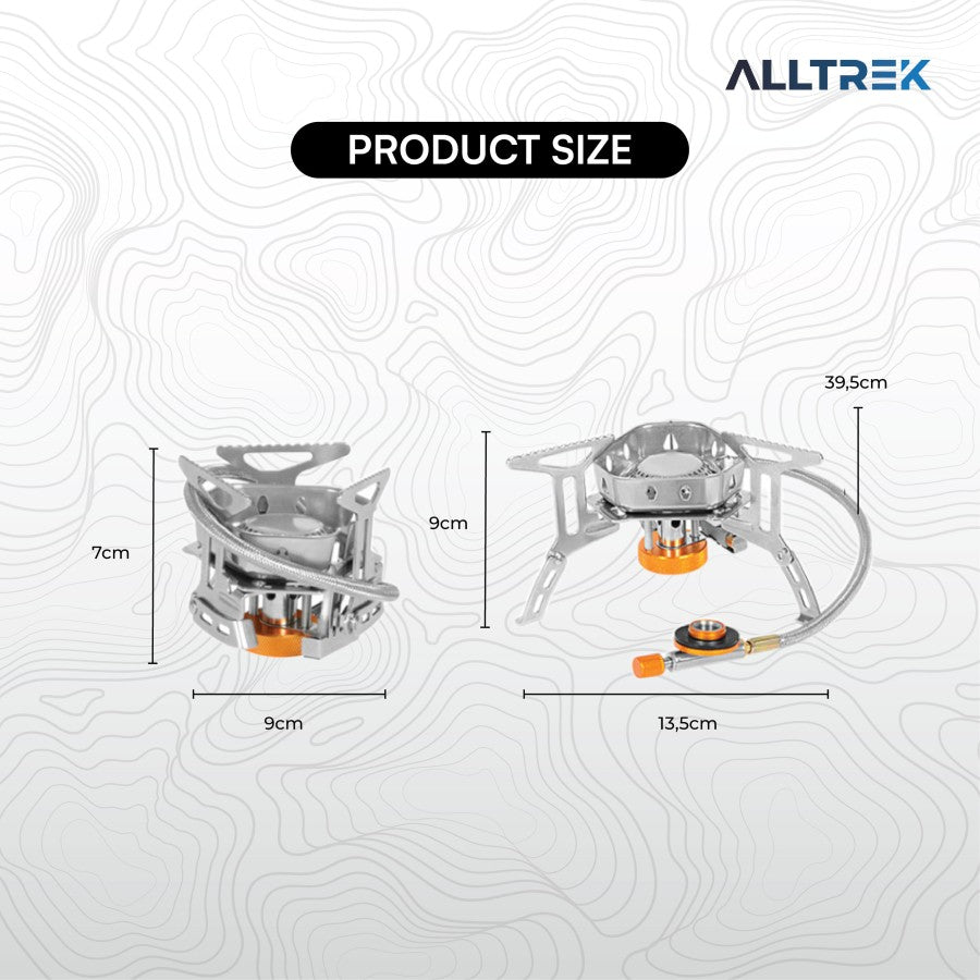 ALLTREK เตาแคมปิ้ง AT-K9910 เตาพับได้แบบพกพากลางแจ้ง