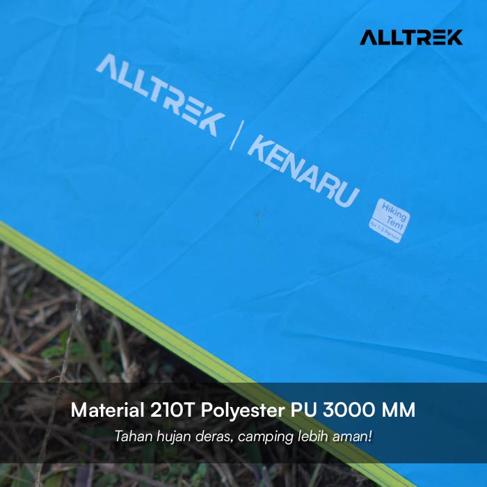PREORDER - ALLTREK เต็นท์เดินป่าน้ำหนักเบาเป็นพิเศษ KENARU เต็นท์แคมปิ้งสำหรับ 1-2 คน 2 คน