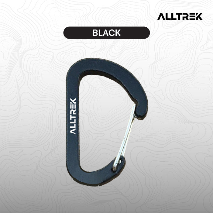 ALLTREK Aksesoris Carabiner Outdoor C42 Multifungsi D Shape Basic