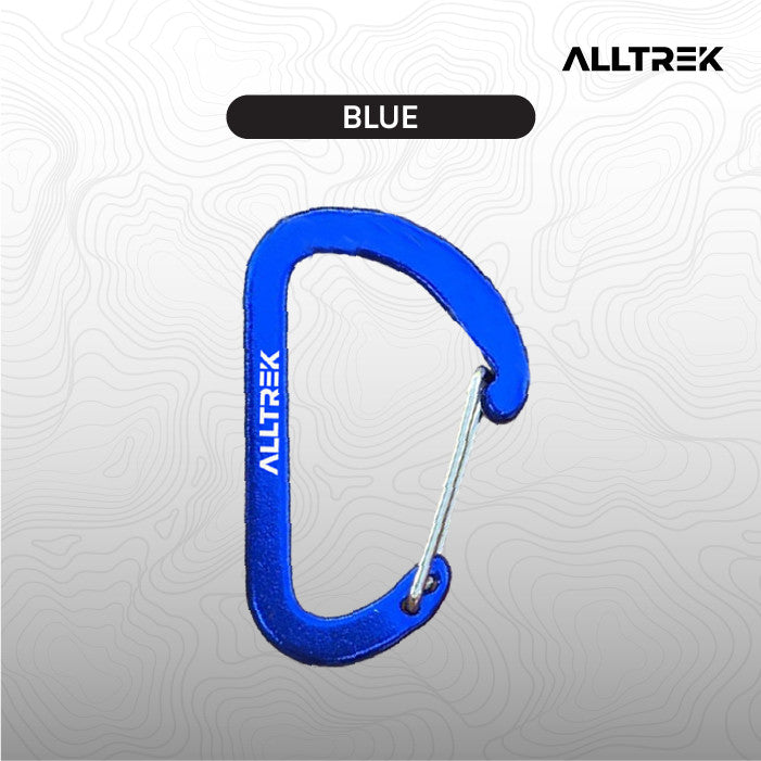 ALLTREK Aksesoris Carabiner Outdoor C42 Multifungsi D Shape Basic