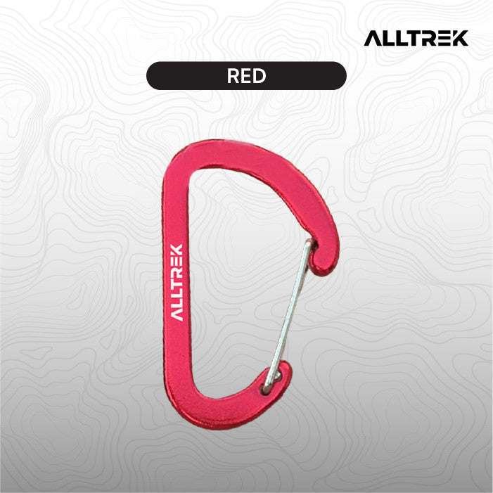 ALLTREK Aksesoris Carabiner Outdoor C42 Multifungsi D Shape Basic