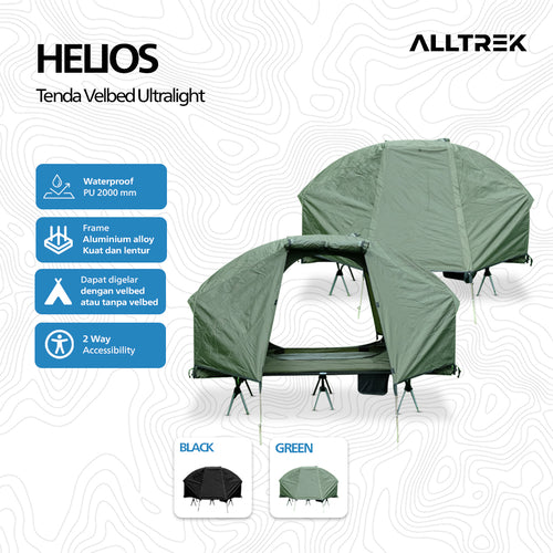 Ready Stock -ALLTREK Tenda Camping HELIOS Tenda Velbed Ultralight