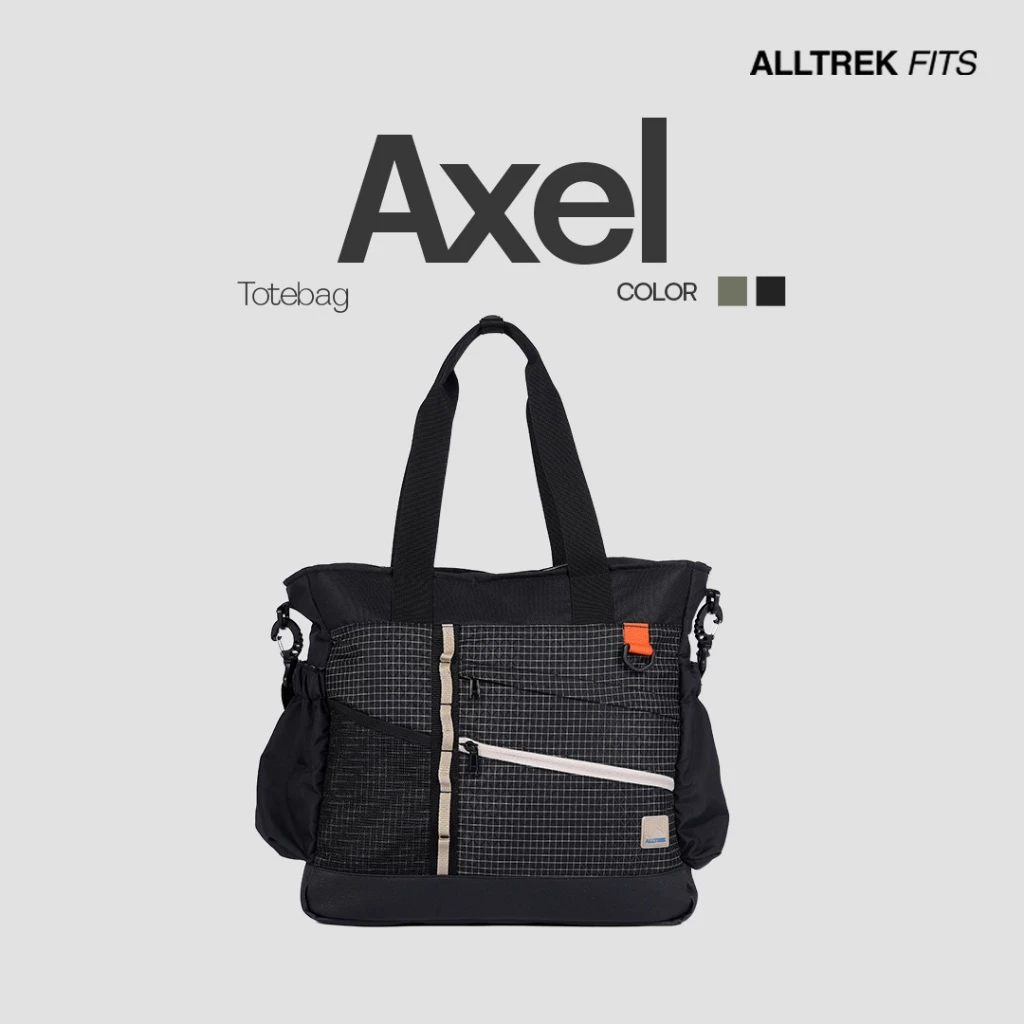 ALLTREK Totebag Pria Wanita AXEL Tas Jinjing Tas Laptop Kuliah Kerja Travel Bag