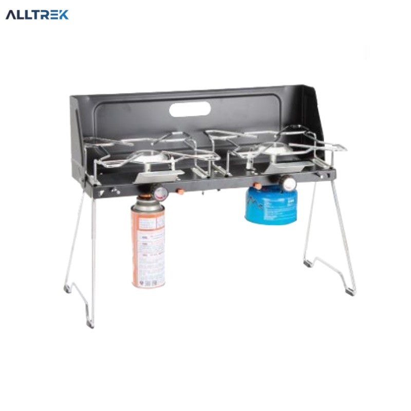ALLTREK Smart Twin Burner IGNITER เตาแคมปิ้งแบบพกพากลางแจ้ง