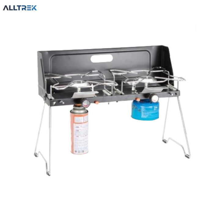 ALLTREK Smart Twin Burner IGNITER เตาแคมปิ้งแบบพกพากลางแจ้ง