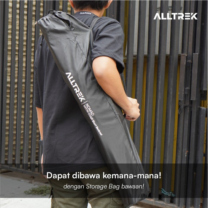 ALLTREK เก้าอี้พับตั้งแคมป์ NOMAD เก้าอี้พับกลางแจ้งทรงพระจันทร์