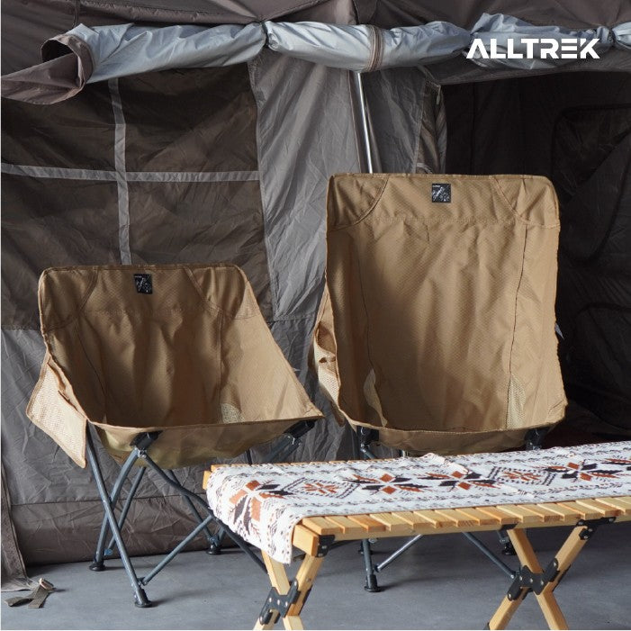 ALLTREK เก้าอี้พับตั้งแคมป์ NOMAD เก้าอี้พับกลางแจ้งทรงพระจันทร์