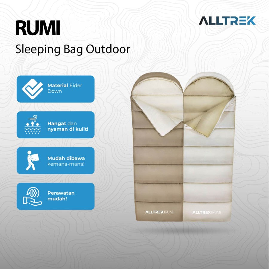 ALLTREK ถุงนอน RUMI กลางแจ้งแบบพกพา Camping ผ้าห่มนอน