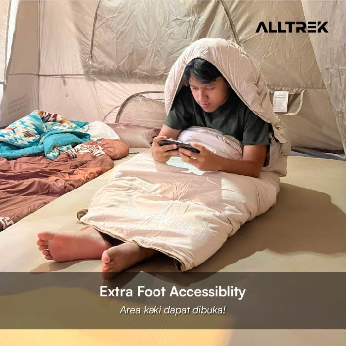 ALLTREK ถุงนอน RUMI กลางแจ้งแบบพกพา Camping ผ้าห่มนอน